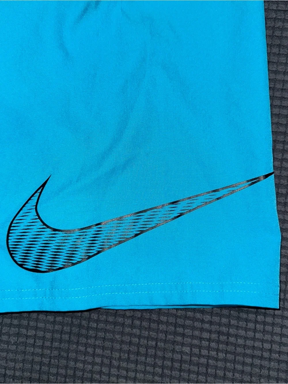 Nike Swim Board Shorts Mens Size 36 Blue Drawstring Performance Swim